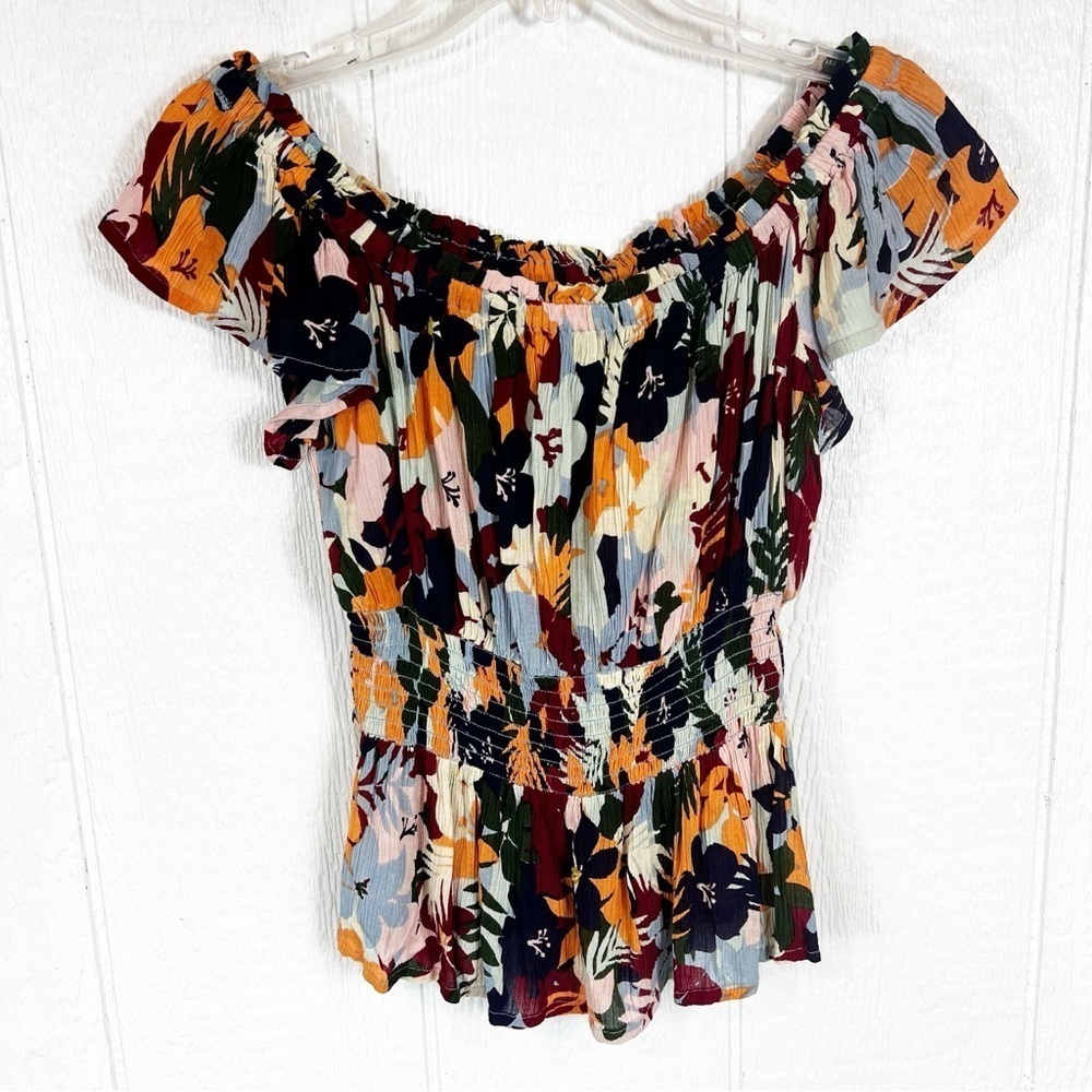 Patrons of Peace Floral Colorful Top Small